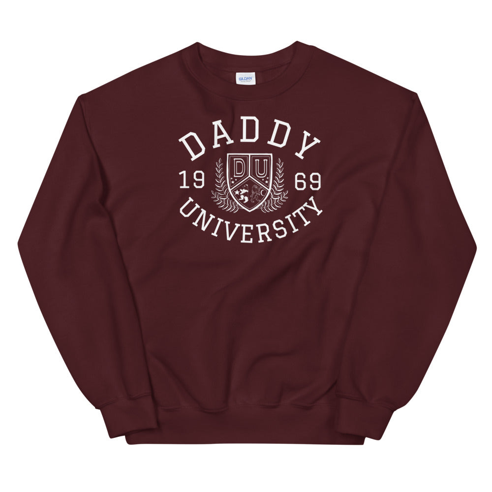 Daddy University Crest Crewneck Daddies Baddies Clothing